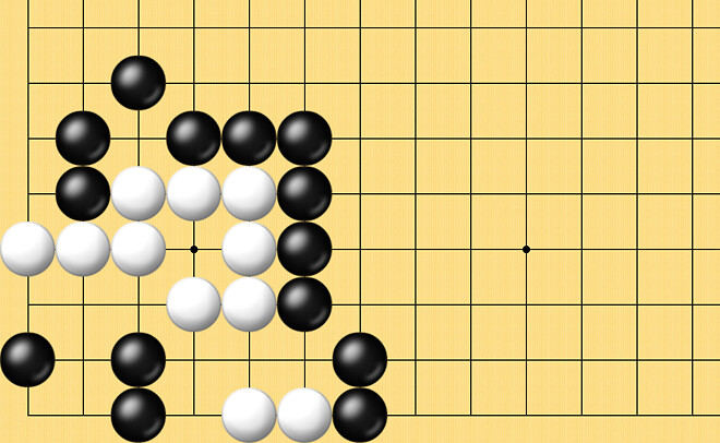 오청원사활, 패 없이 잡기, 급소, 급소