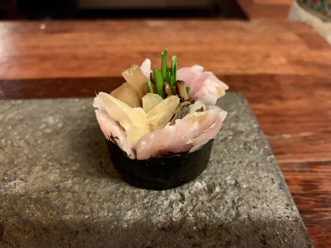 종로 스시논데, 비오는 날의 초밥.