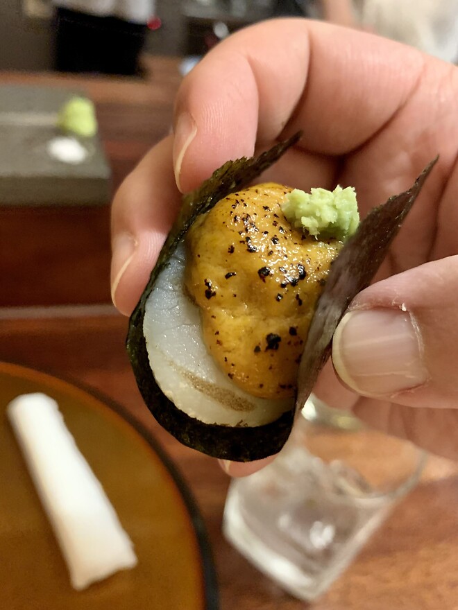 종로 스시논데, 비오는 날의 초밥.