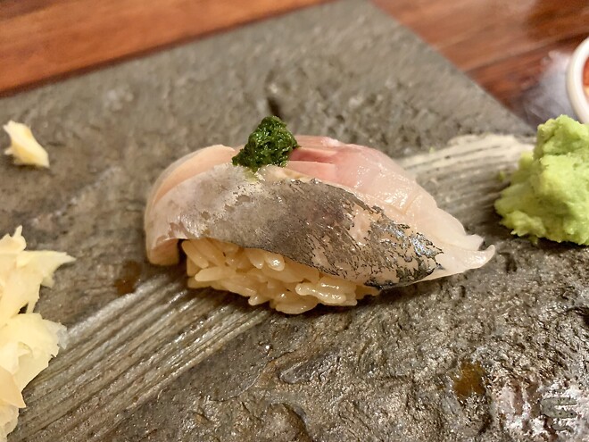 종로 스시논데, 비오는 날의 초밥.