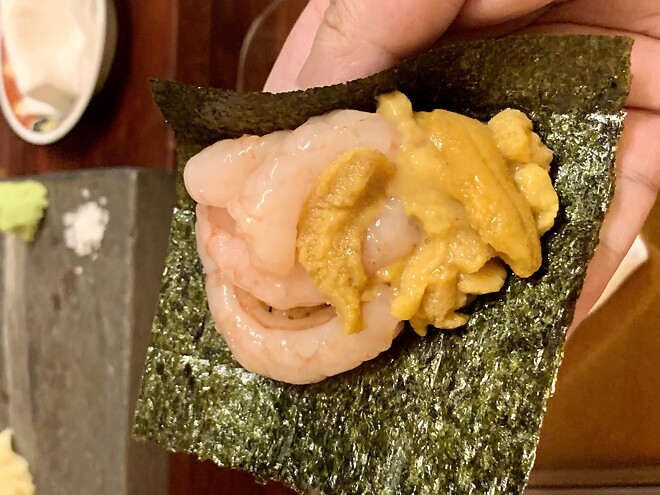 종로 스시논데, 비오는 날의 초밥.