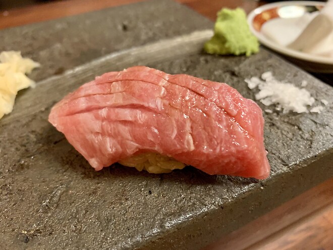 종로 스시논데, 비오는 날의 초밥.