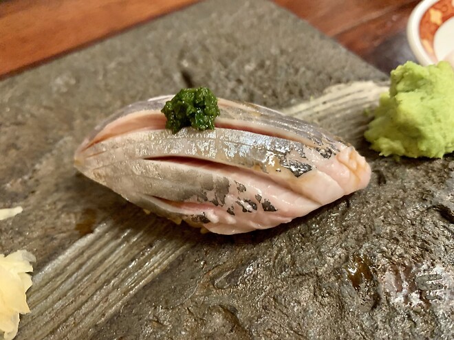 종로 스시논데, 비오는 날의 초밥.