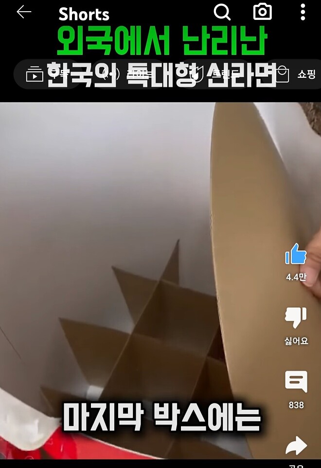 외국에서 난리(?)난 신라면.유튜브