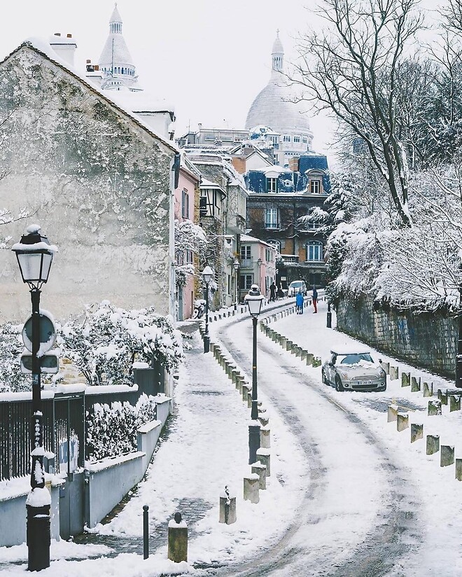 파리에 내린 첫눈