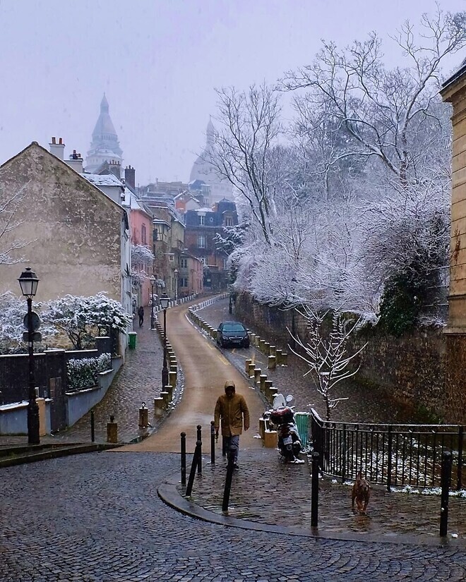 파리에 내린 첫눈