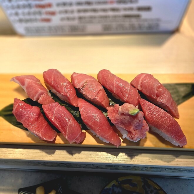 홍대, 나랑가 초밥, 참치로만 먹어 봅니다.