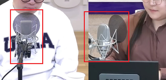 방송에서 사용하는 이 마이크는 어떤 제품일까요...?