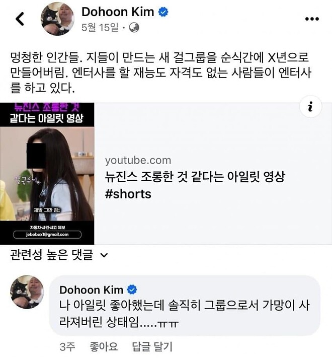 뉴진스를 사랑하는 평론가의 호소