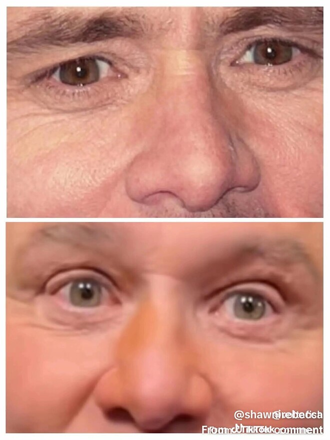 커뮤니티에서 언급된 짐 캐리 외모 논쟁 관련 이미지