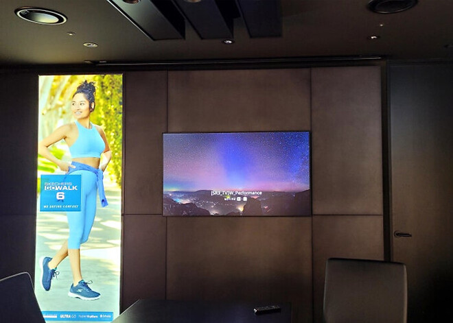 회의실 빔프로젝터 시공사례 : 뷰소닉 X1-4K 스케쳐스코리아