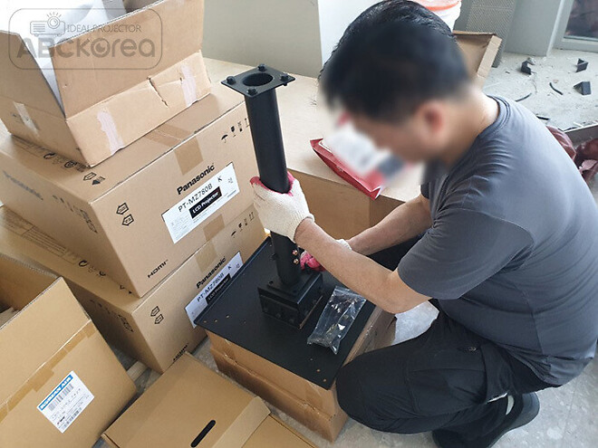 이천 디저트 39 카페 엣지블랜딩 파나소닉 빔프로젝터 시공사례