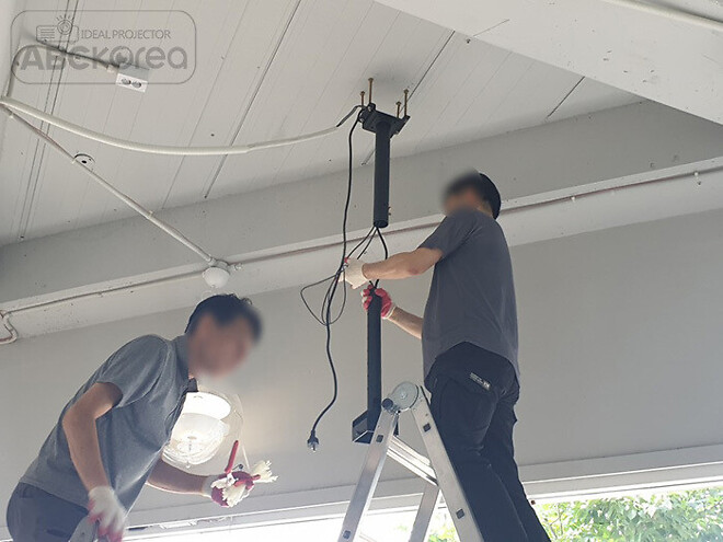 이천 디저트 39 카페 엣지블랜딩 파나소닉 빔프로젝터 시공사례