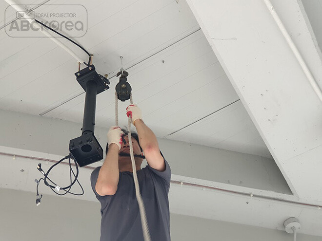 이천 디저트 39 카페 엣지블랜딩 파나소닉 빔프로젝터 시공사례