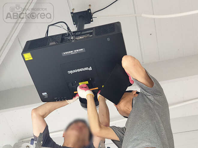 이천 디저트 39 카페 엣지블랜딩 파나소닉 빔프로젝터 시공사례