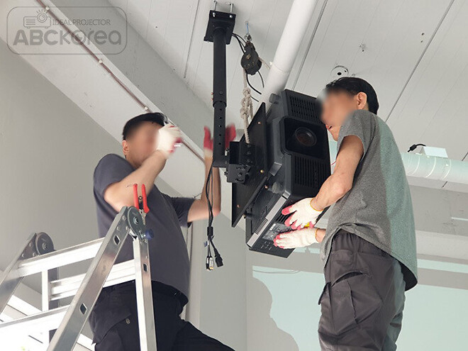 이천 디저트 39 카페 엣지블랜딩 파나소닉 빔프로젝터 시공사례