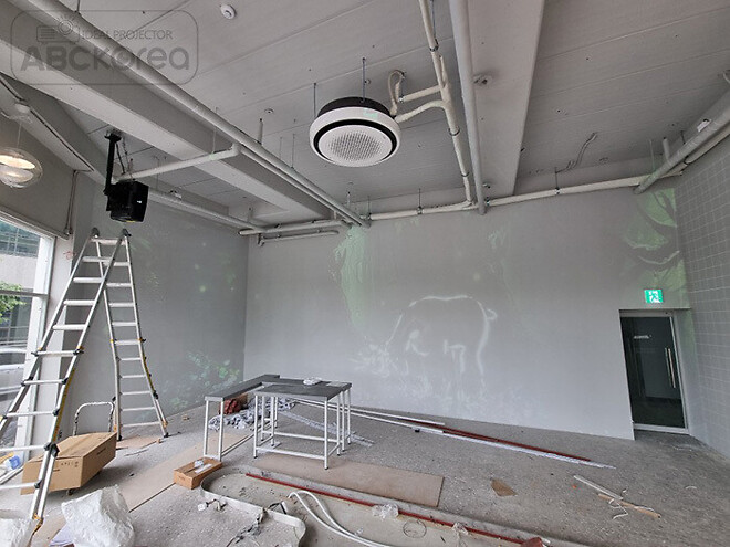 이천 디저트 39 카페 엣지블랜딩 파나소닉 빔프로젝터 시공사례