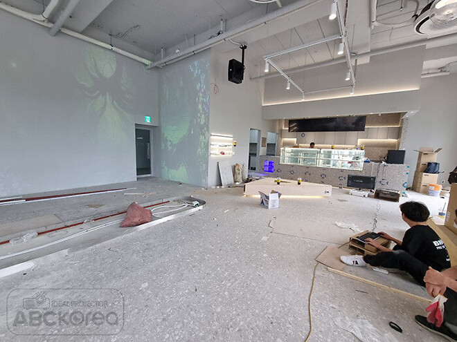 이천 디저트 39 카페 엣지블랜딩 파나소닉 빔프로젝터 시공사례