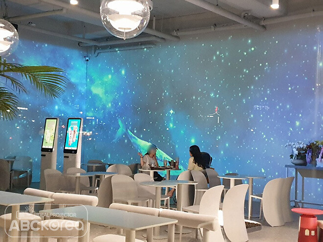 이천 디저트 39 카페 엣지블랜딩 파나소닉 빔프로젝터 시공사례