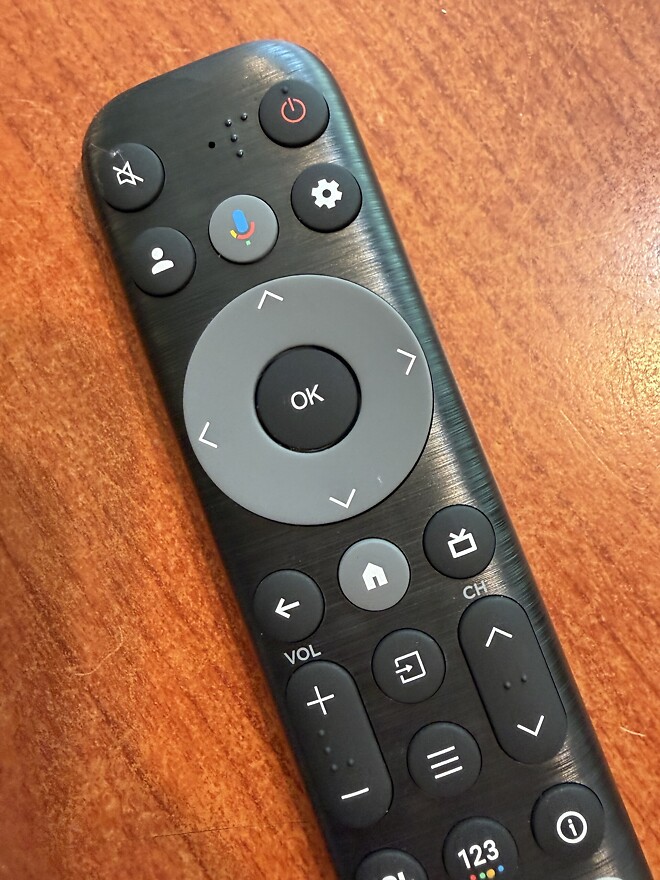 tcl tv 리모컨 상하좌우원모양으로 된키? 문의