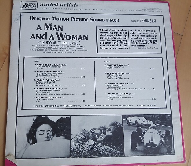 [ 남과 여 - A Man and A woman ] 크라이테리언 북미판 인증