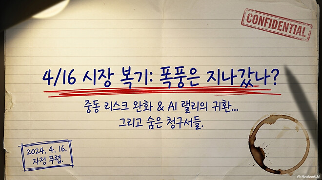 [경제] 도움이 될 수도 있는 한국 경제 시장(4월 16일)