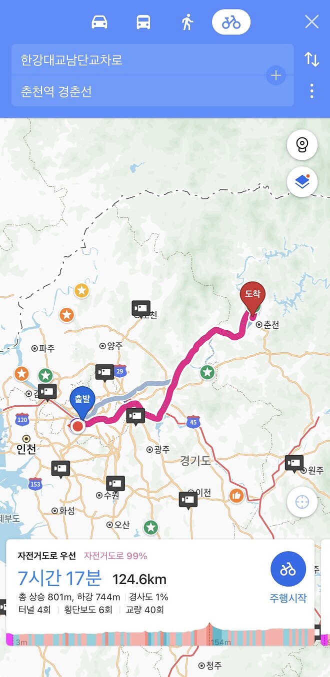 전기자전거로 춘천 다녀왔습니다. (스압주의)