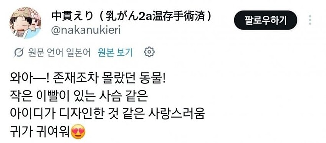 고라니를 처음 본 일본인들 반응