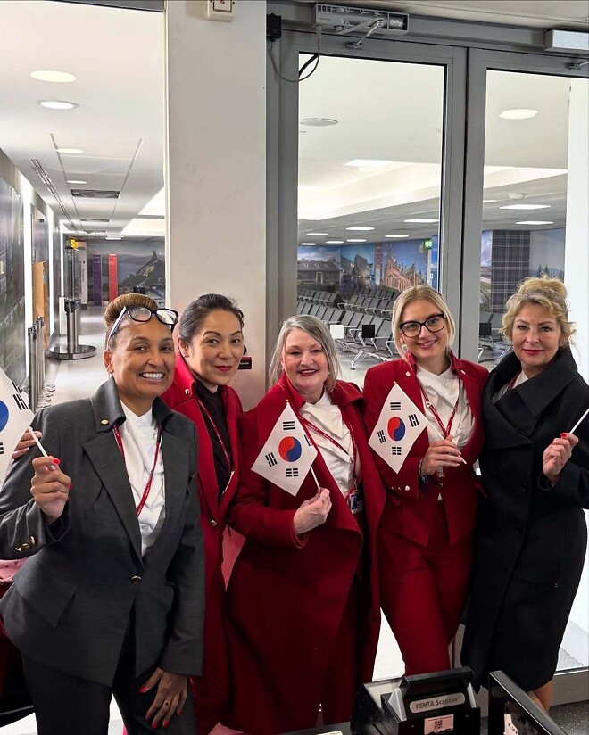 버진애틀랜틱항공 인천&ndash;런던 신규 취항 기념식 현장