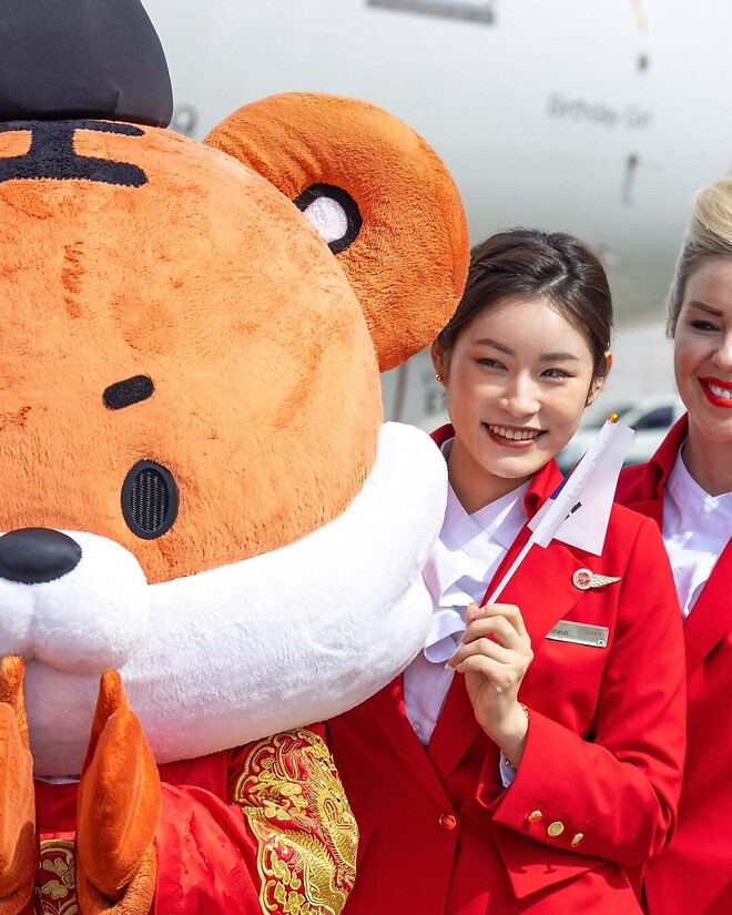 버진애틀랜틱항공 인천&ndash;런던 신규 취항 기념식 현장