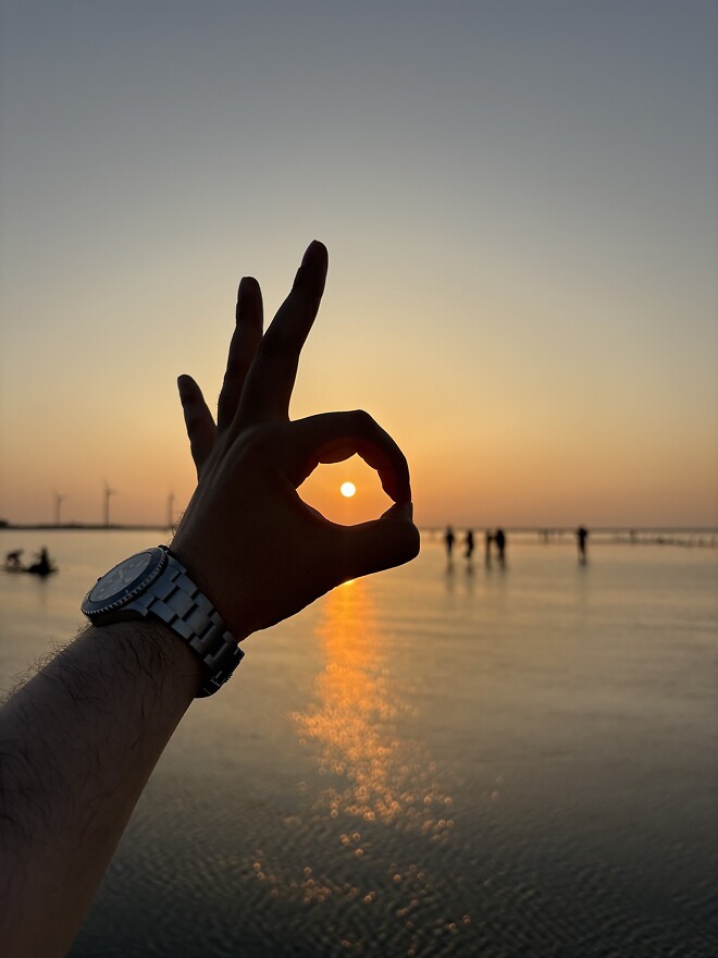 대만 타이중 가오메이 습지(아시아의 우유니 사막)