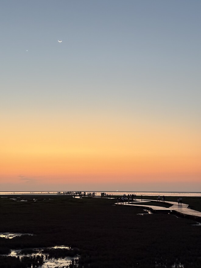 대만 타이중 가오메이 습지(아시아의 우유니 사막)
