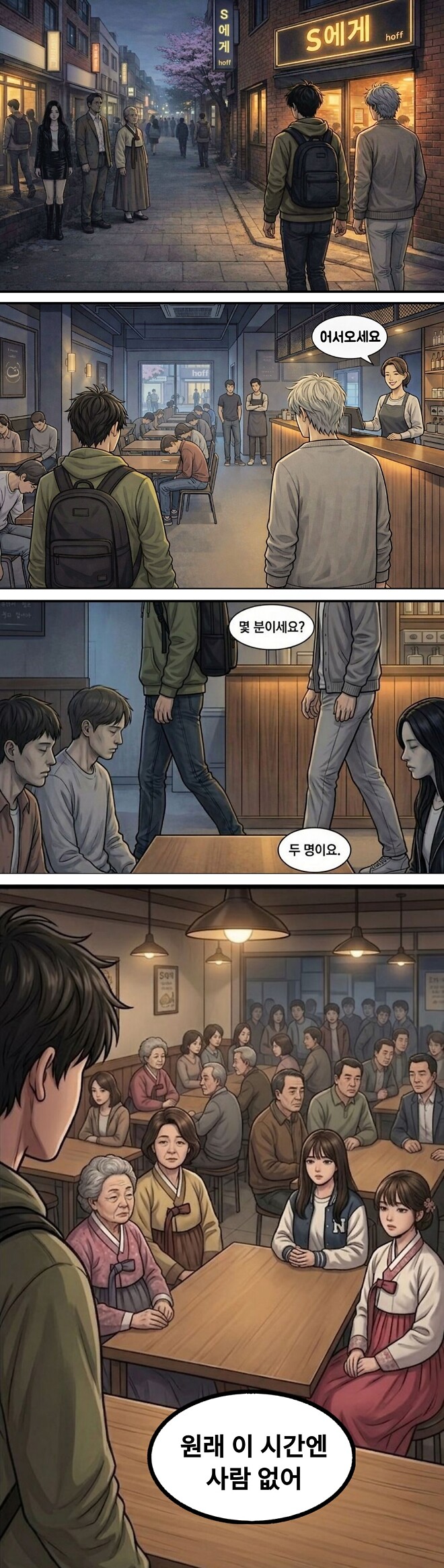 전에 적어둔 단편 공포영화 아이디어를 시각화 해봤습니다!