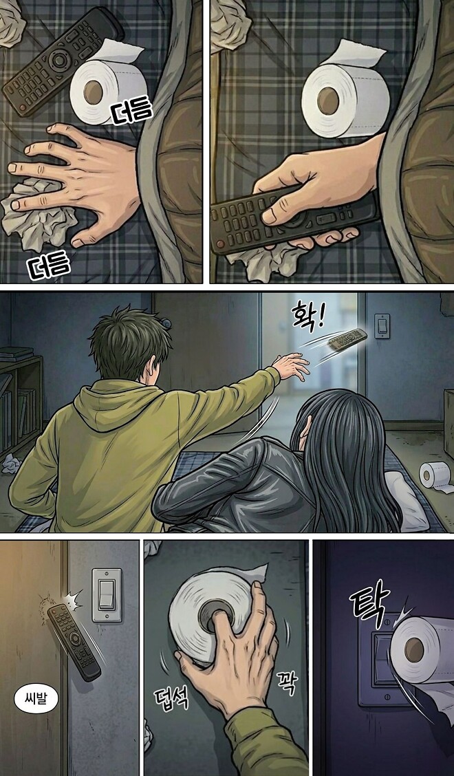 전에 적어둔 단편 공포영화 아이디어를 시각화 해봤습니다!
