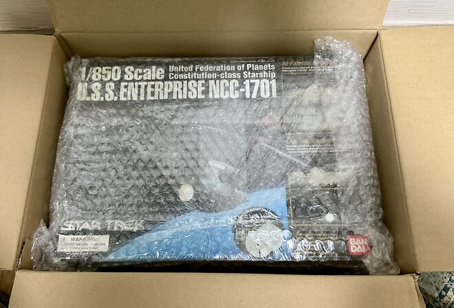 반다이 1/850 스타트렉 ncc-1701 엔터프라이즈 개봉기