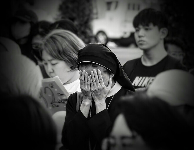 4.16일 시청앞 기억 공간에서...