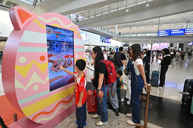 홍콩공항에 나타난 거대 고양이.jpg