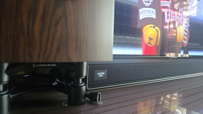 LG 사운드스위트 M7 전용스탠드 설치 완료