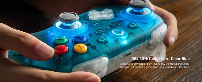 8BitDo, 새로운 반투명 키보드와 얼티밋 2 컨트롤러 출시: N64에 경의를 표합니다.