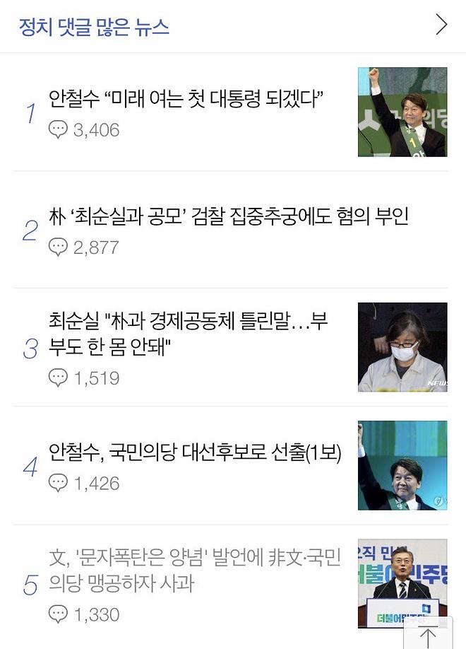 드디어 시작된 네이버 대선