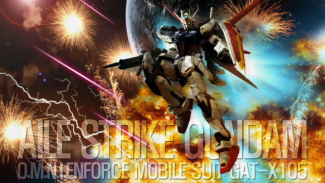 [완성작] MG 에일 스트라이크 건담 ver.RM - 건프라 첫 입문작 신고합니다