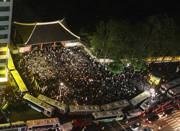 [▶◀] 덕수궁 대한문 앞 부감 사진.