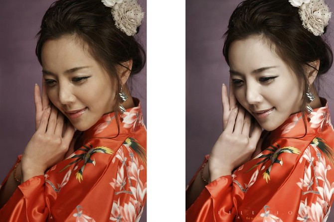 [포토샵] 인물사진 보정전과 보정후