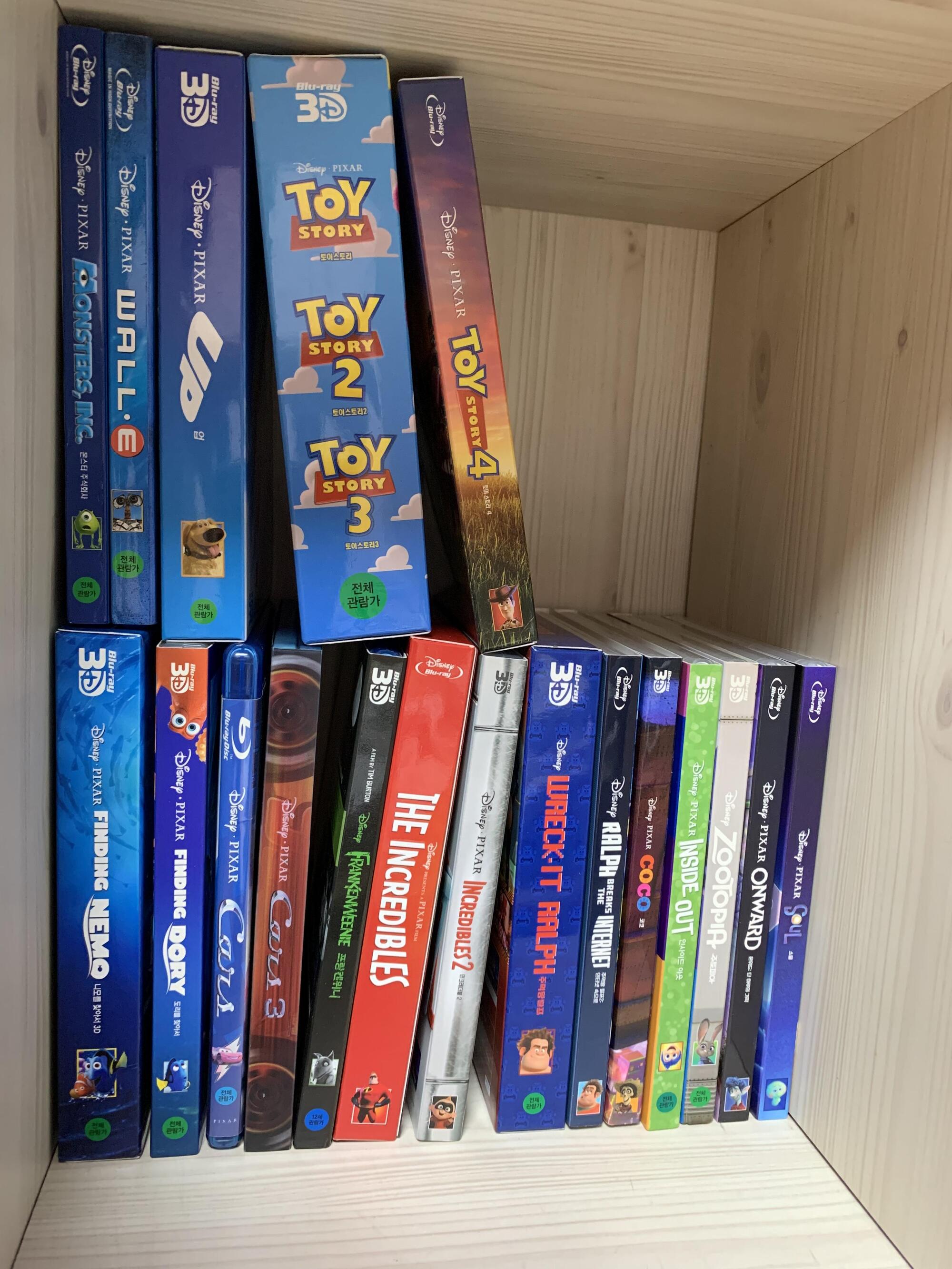 디즈니 픽사 애니메이션, 마블 아이언맨 어벤져스 블루레이 한정판 스틸북 일반판 테마별로 정리합니다 - DVDPrime