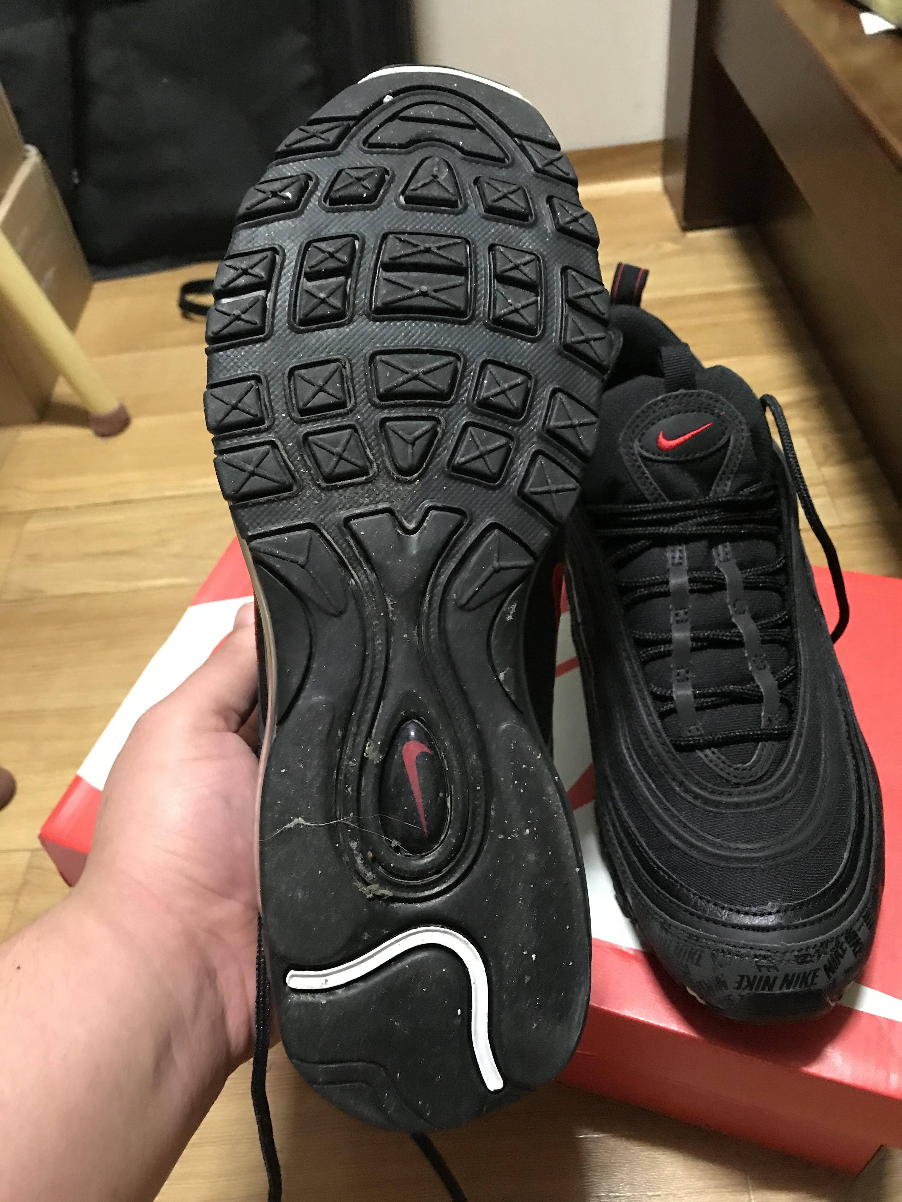 에어맥스97 리플렉티브 로고 검빨 - 풋셀 커뮤니티