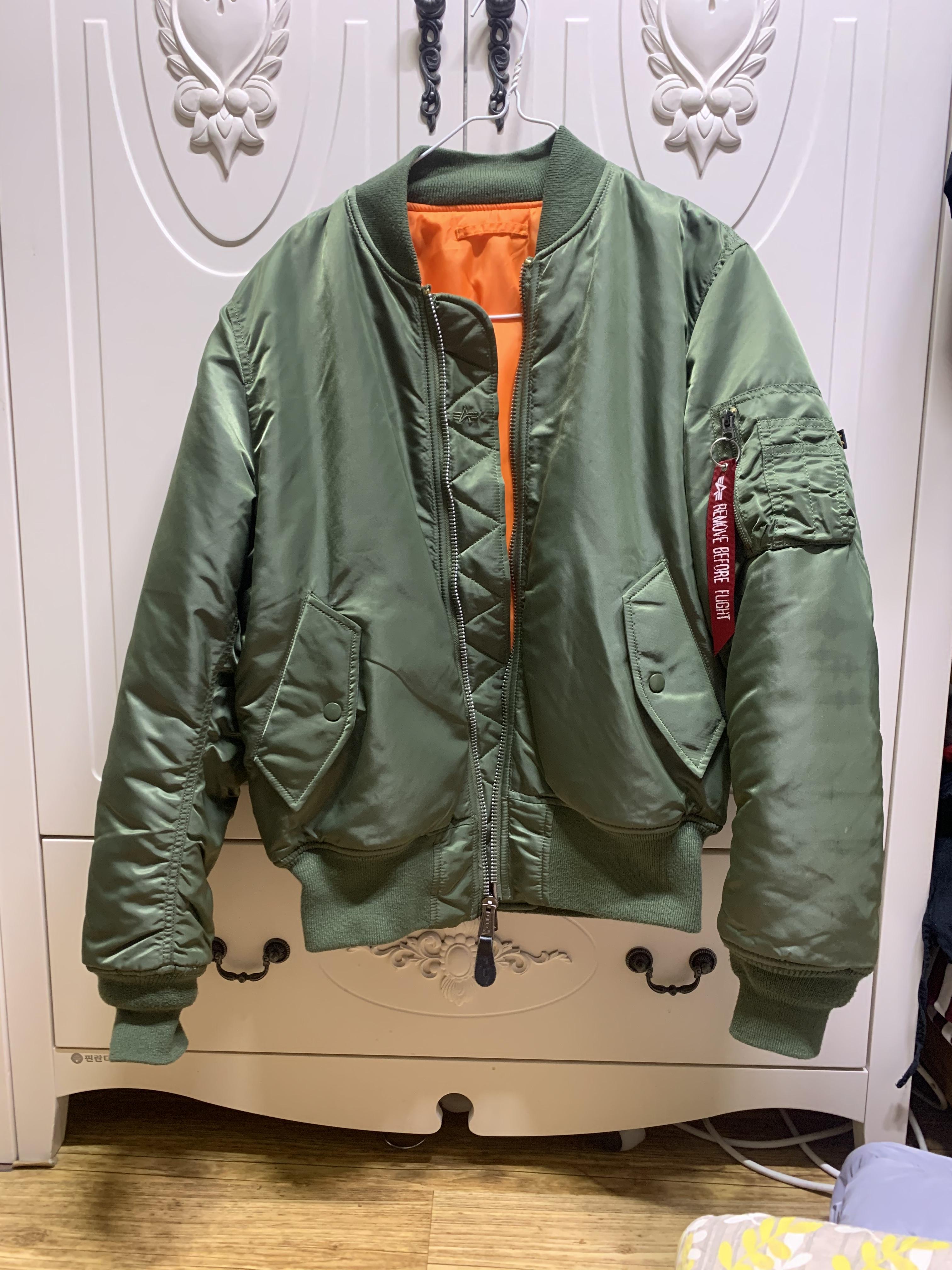 알파인더스트리 MA-1 레귤러핏 세이지그린 S사이즈 - 풋셀 커뮤니티