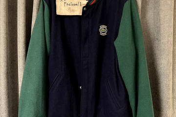 Supreme Lacoste Wool Varsity Jacket Navy