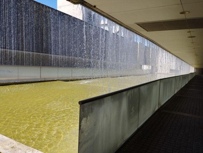 안도 다다오 건축물의 관람객 동선 - 사야마 이케 박물관