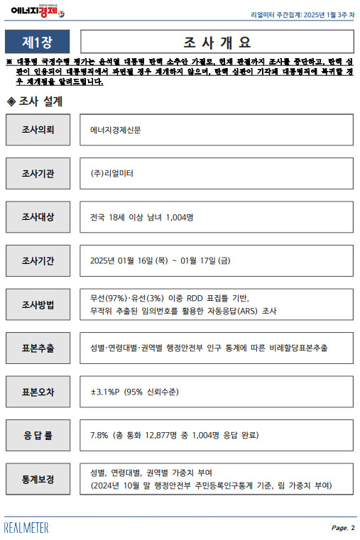 정권 교체 설문 조사가 나왔네요