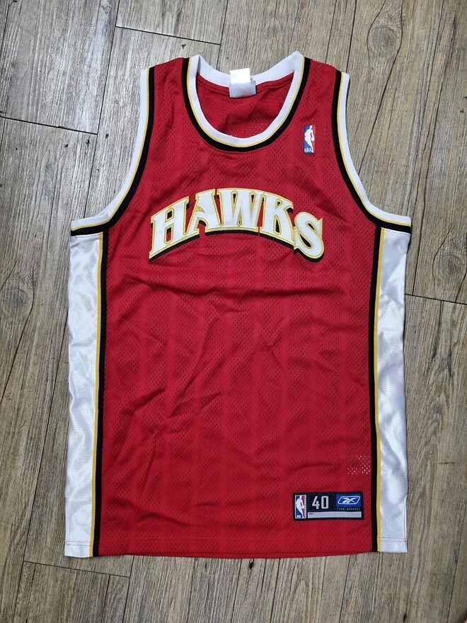 [40사이즈] 애틀란타 호크스 레드 색상 저지 상의 나눔
